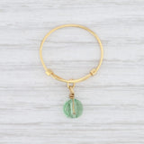 New Alex and Ani Sprout Ring Green Swarovski Crystal Gold Toned Sterling Silver