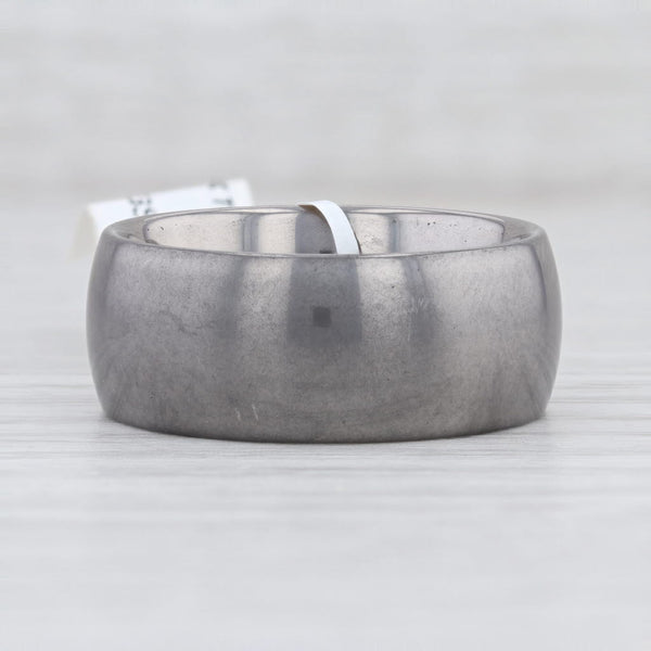 Light Gray Men's New Tungsten Ring Size 11.5 Wedding Band