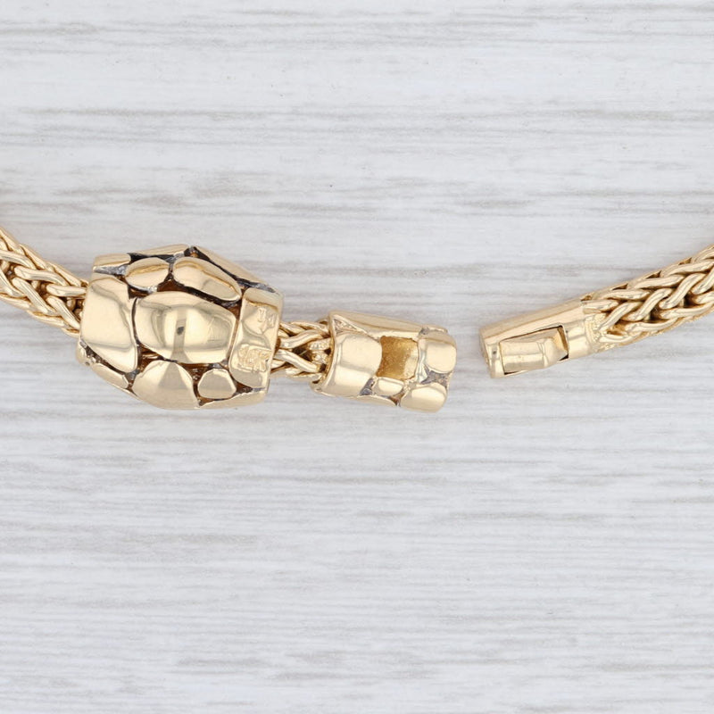 Elliptical Gold Chain Bracelet