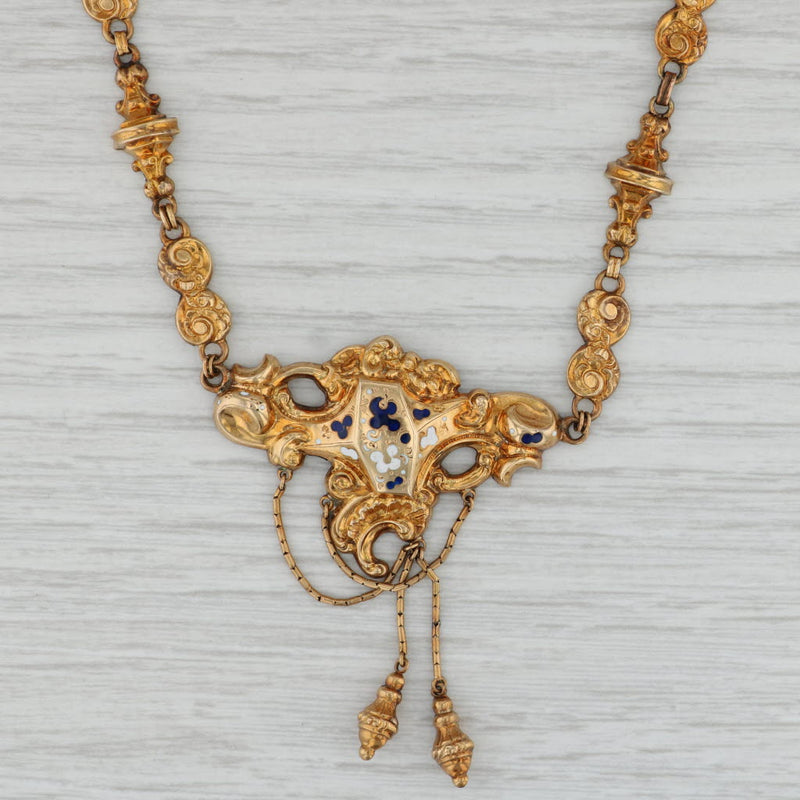 Exquisite Traditional Antique Gold Necklace by Karpagam Jewellers