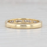 Light Gray 0.25ctw Diamond Wedding Band 18k Yellow Gold Size 5.75 Stackable Ring