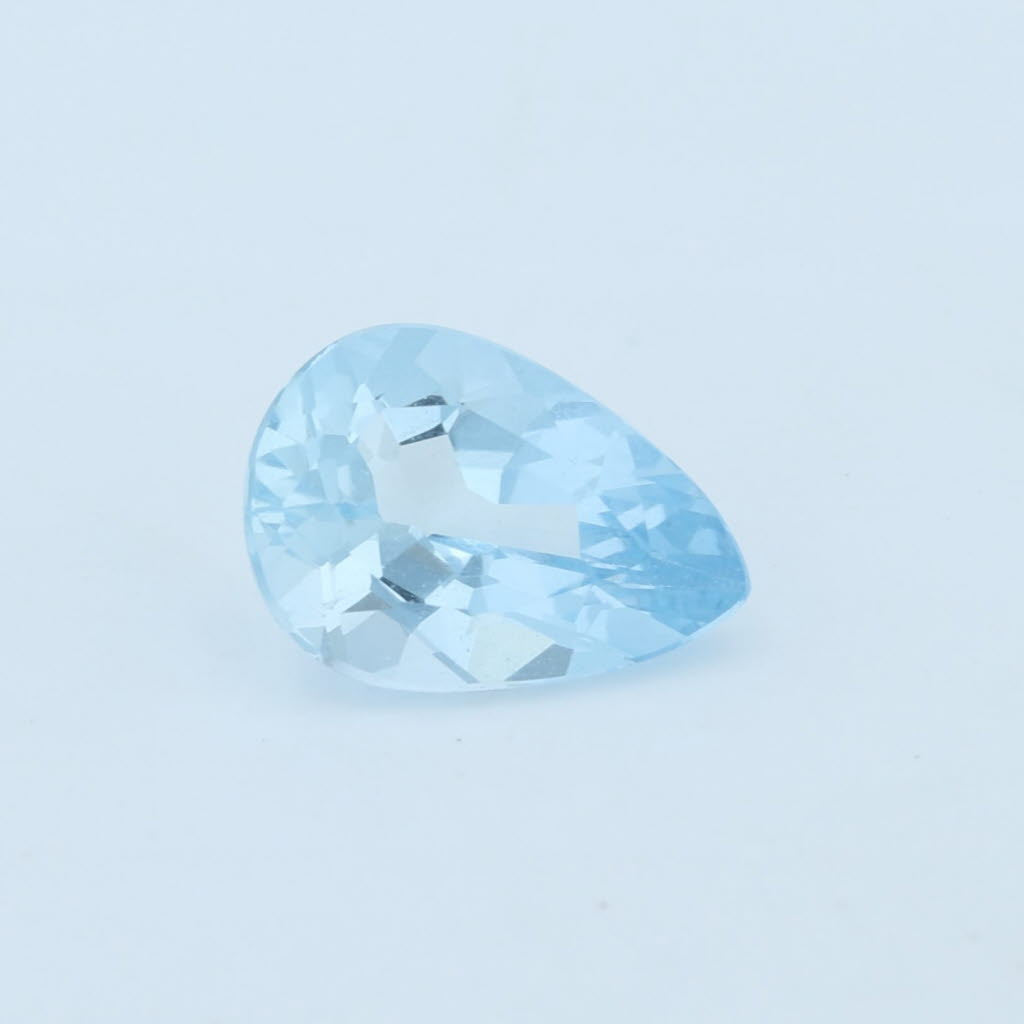 Lavender New 1.60ct 10 x 6.9mm Natural Aquamarine Solitaire Pear Cut Loose Gemstone