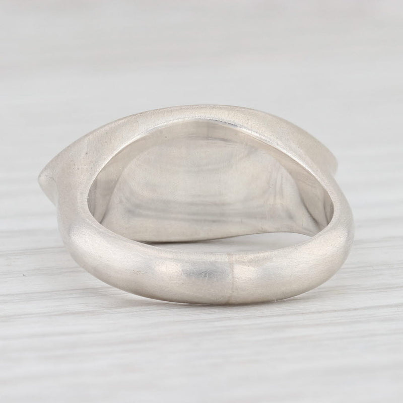 New Nina Nguyen Tourmalinated Quartz Statement Ring Sterling Silver Size 7.25