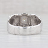 Light Gray 0.51ctw Diamond Masonic Signet Ring 10k Gold Sz 11.25 Blue Lodge Square Compass