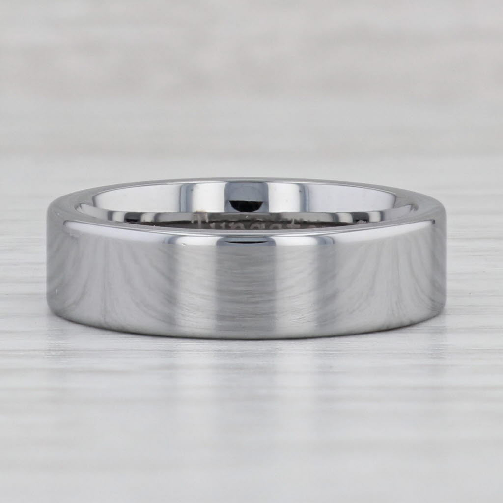 Gray New Tungsten Carbide Ring Stackable Size 9 6mm Wedding Band