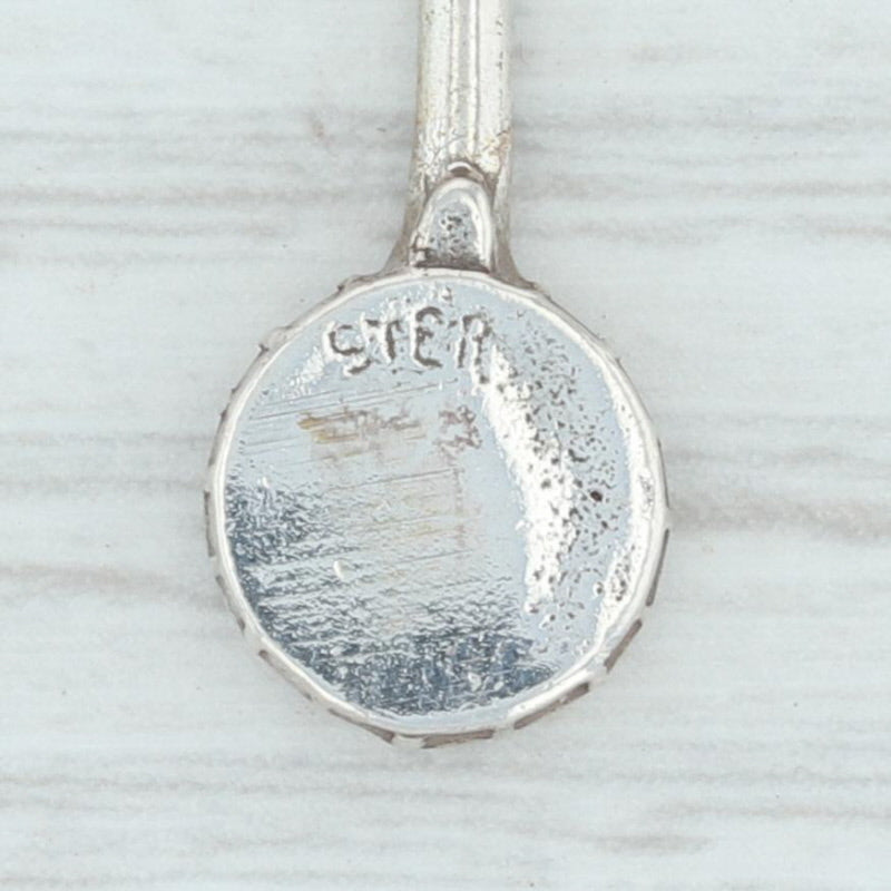 Light Gray Banjo Charm Sterling Silver Blue Grass Music Our State North Carolina