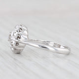 Vintage 0.20ctw Diamond Cluster Ring 14k White Gold Size 6.25 Engagement