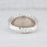 New Nina Nguyen Green Chrysoprase Ring Mekong Sterling Silver Hammered Size 6.75