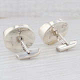 Light Gray Initial "I" Cufflinks Sterling Silver Old English Letter Taxco Artisan Signed