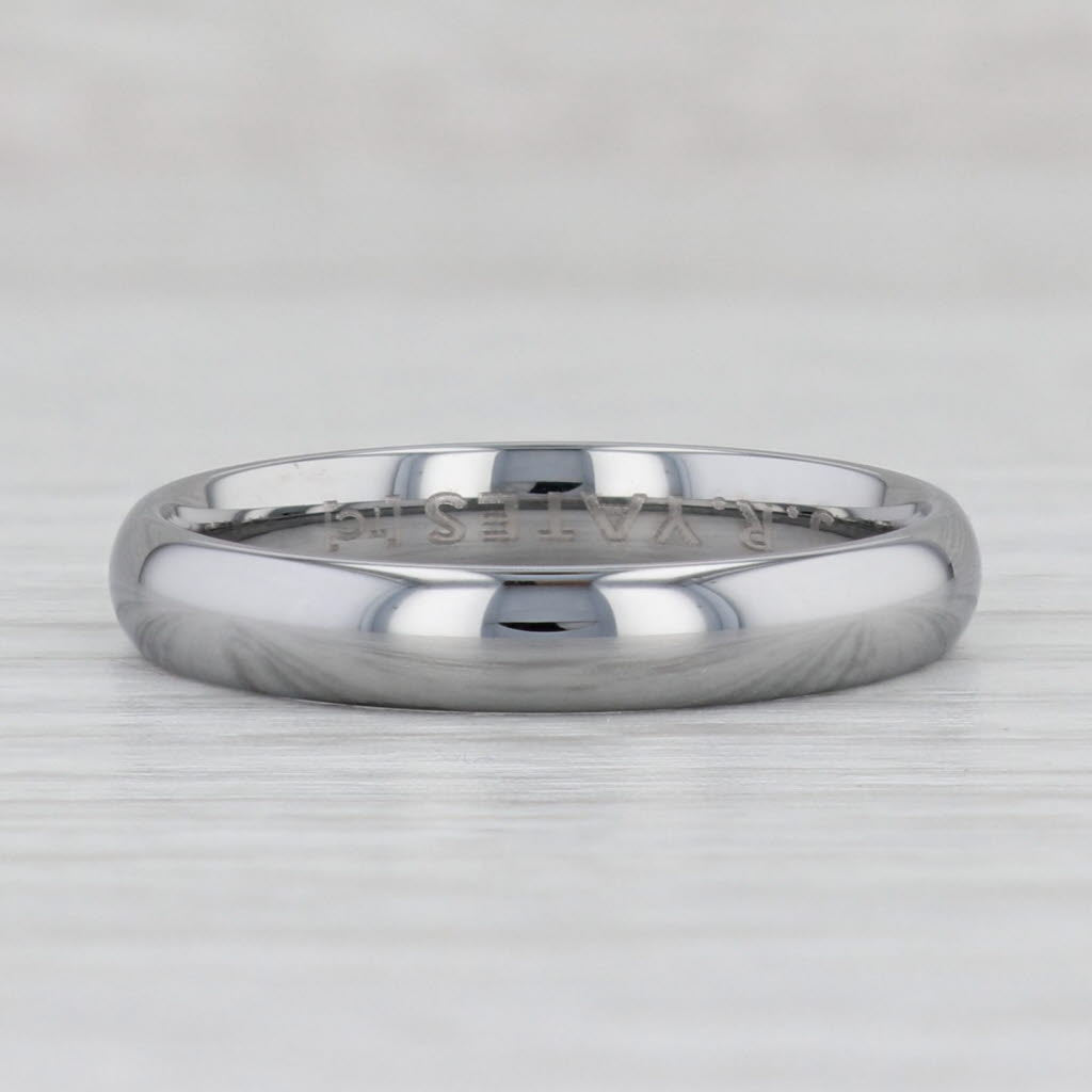 Light Gray New Tungsten Carbide Ring Size 10.5 Stackable 4mm Wedding Band