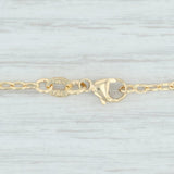 Light Gray New Cable Chain Necklace 14k Yellow Gold 20" 1.6mm Lobster Clasp