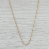 19.5" 1.7mm Snake Chain Necklace 14k Yellow Gold Italian