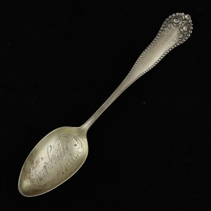 Vintage Minnesota Souvenir Spoons Sterling Silver Floral Gorham Demitasse Spoons
