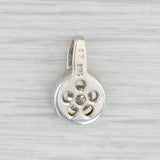 0.45ct VS2 H Diamond Solitaire Small Drop Pendant 14k White Gold