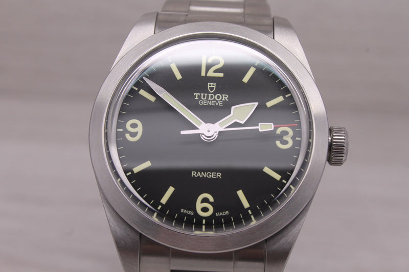 Tudor Ranger 79950 39mm Steel Mens Automatic Watch w Bracelet Box