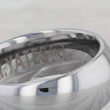 Gray New Tungsten Carbide Ring Size 7.5 Wedding Band 8mm