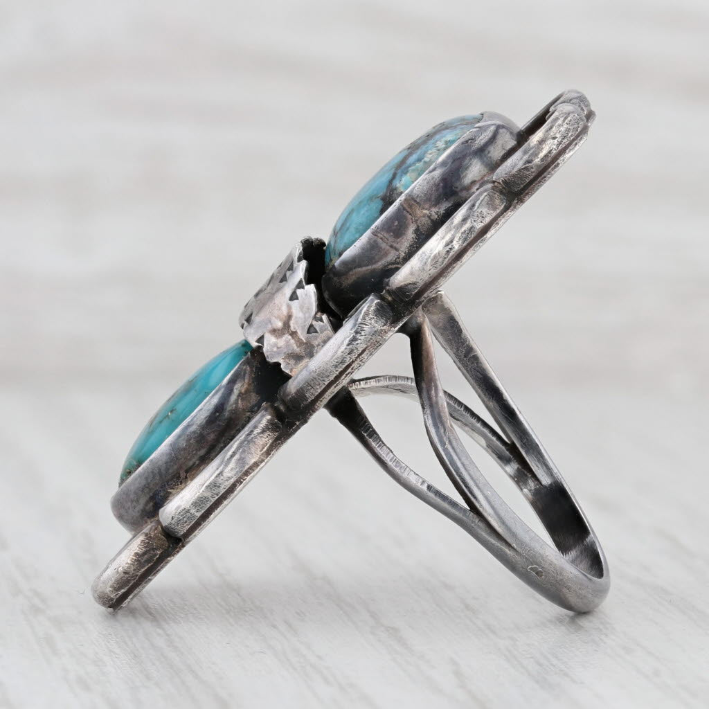 NAVAJO STERLING hotsell SILVER TURQUOISE RING #A500