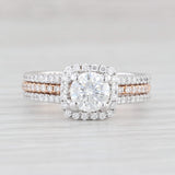 0.97ctw Diamond Engagement Ring Jacket Wedding Band Bridal Set 18k Gold Simon G