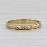 Vintage Floral Baby Ring 10k Yellow Gold Small Size Band