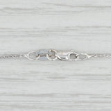 1.80ctw Lab Created Sapphire Diamond Teardrop Pendant Necklace 14k White Gold
