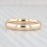 Light Gray Classic Men's Wedding Band 14k Yellow Gold Comfort Fit Ring Size 12