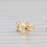 Light Gray New 0.30ctw Diamond Solitaire Stud Earrings 14k Yellow Gold April Birthstone