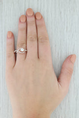 Gray 0.87ctw Round Diamond Engagement Ring 14k Rose Gold Size 9.25