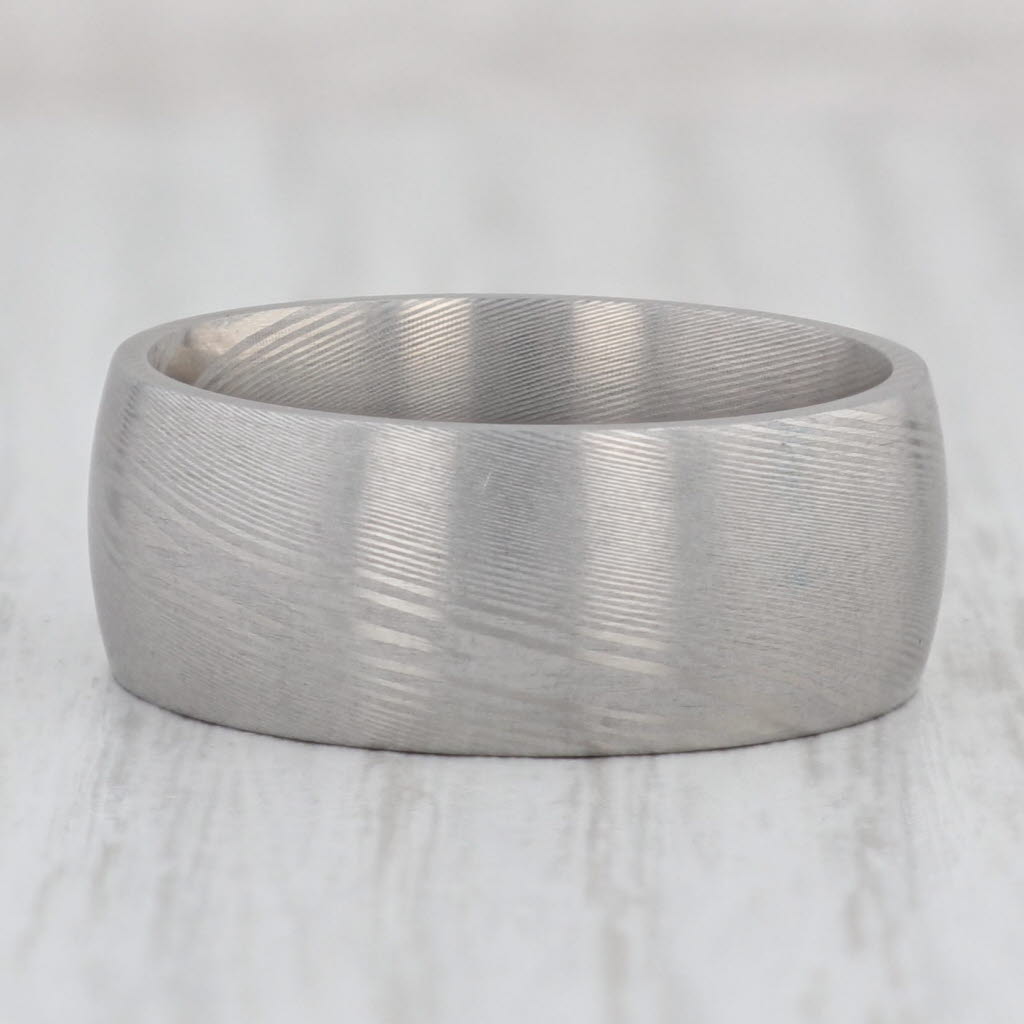 Gray New Brushed Titanium Ring Size 10 Men's Wedding Band