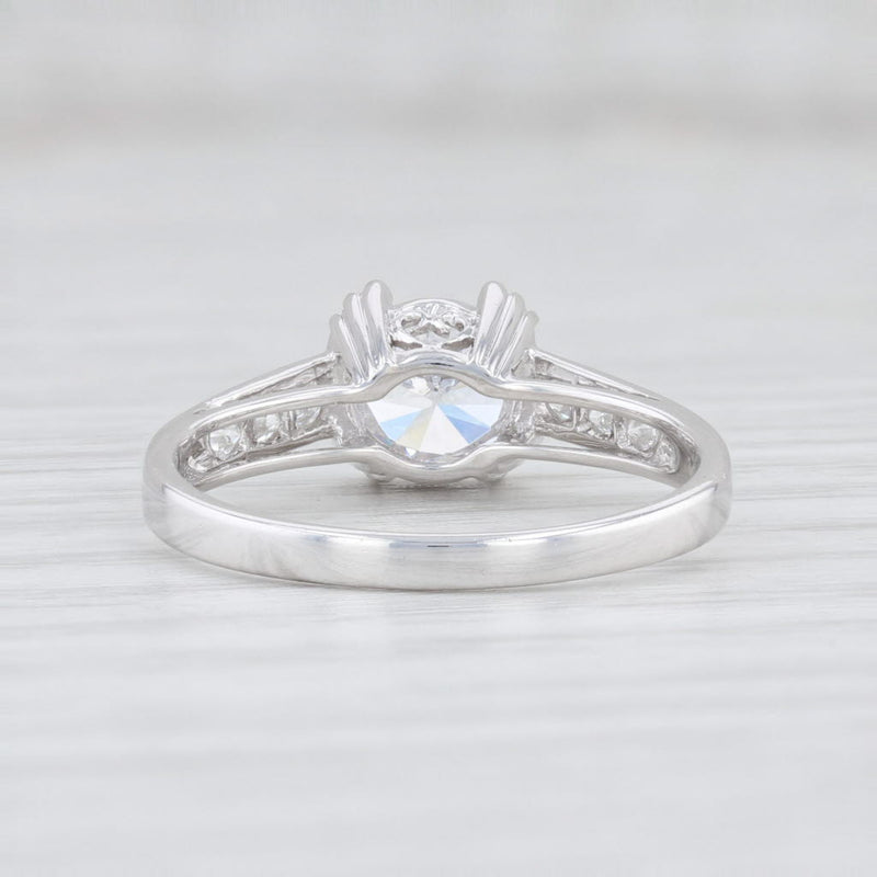 New Beverley K Semi Mount Engagement Ring Diamond 14k Gold Size 6.5 Round