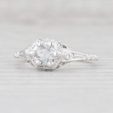 Light Gray New Beverley K Diamond Engagement Ring 14k White Gold Size 6.75 Round Solitaire