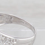0.60ctw Oval Iolite Diamond Ring 10k White Gold Size 6.75-7