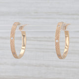Light Gray New Nina Nguyen Florentine Diamond Hoop Earrings 18k Yellow Gold Hinged Snap Top