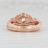 New 0.48ctw Marquise Diamond Engagement Ring Wedding Band Set 14k Rose Gold 6.5