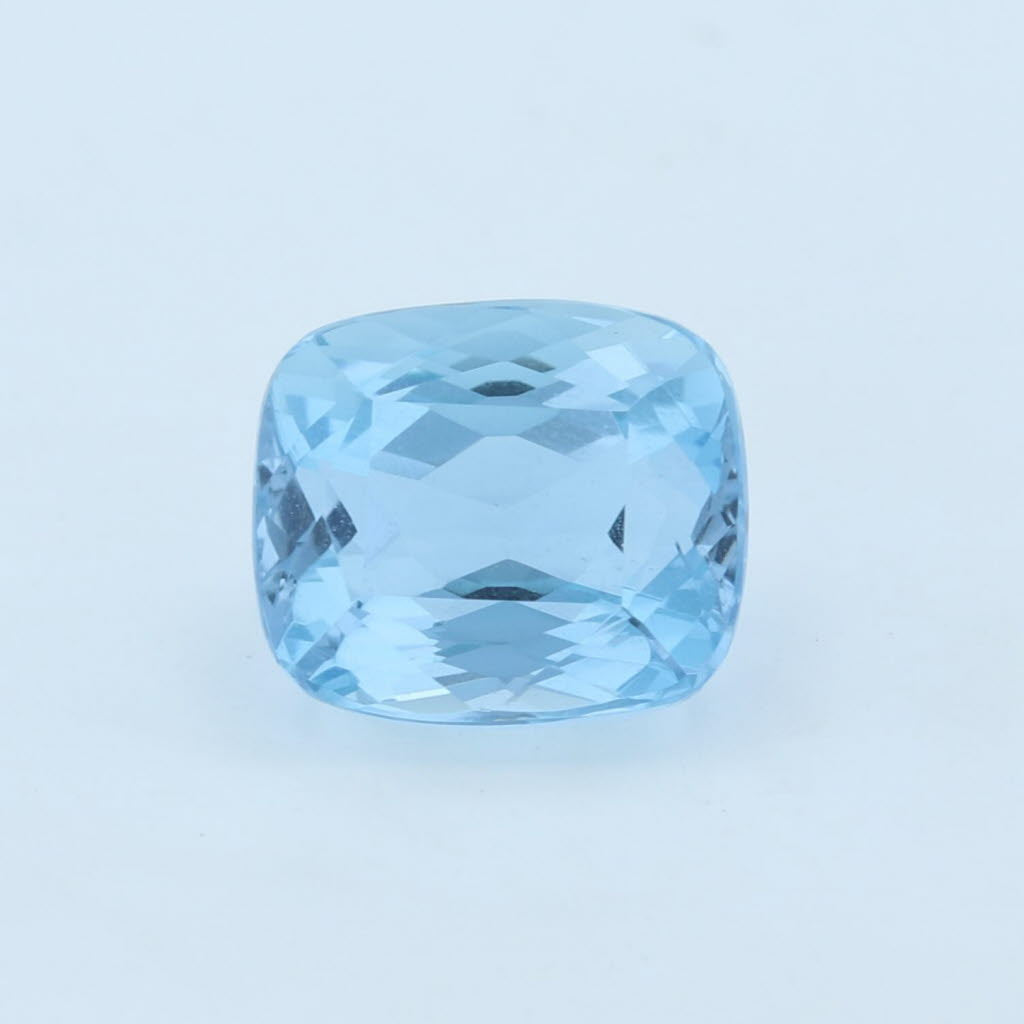 Lavender New 3.55ct 9.1 x 8mm Natural Aquamarine Solitaire Cushion Cut Loose Gemstone