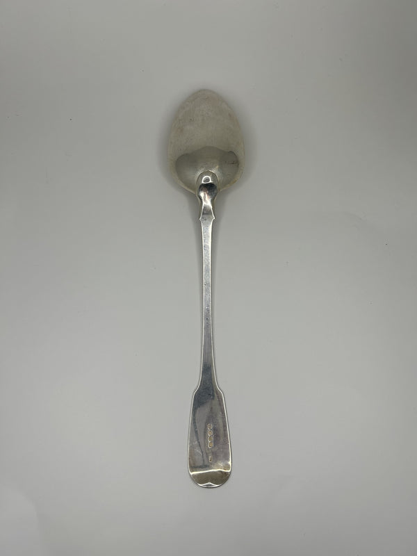 Dark Gray 12" Large Serving Spoon Sterling Silver London 1816 Antique Fine Dining