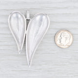 Light Gray New Bastian Inverun Innovative Heart Pendant Sterling Silver 12843 Statement