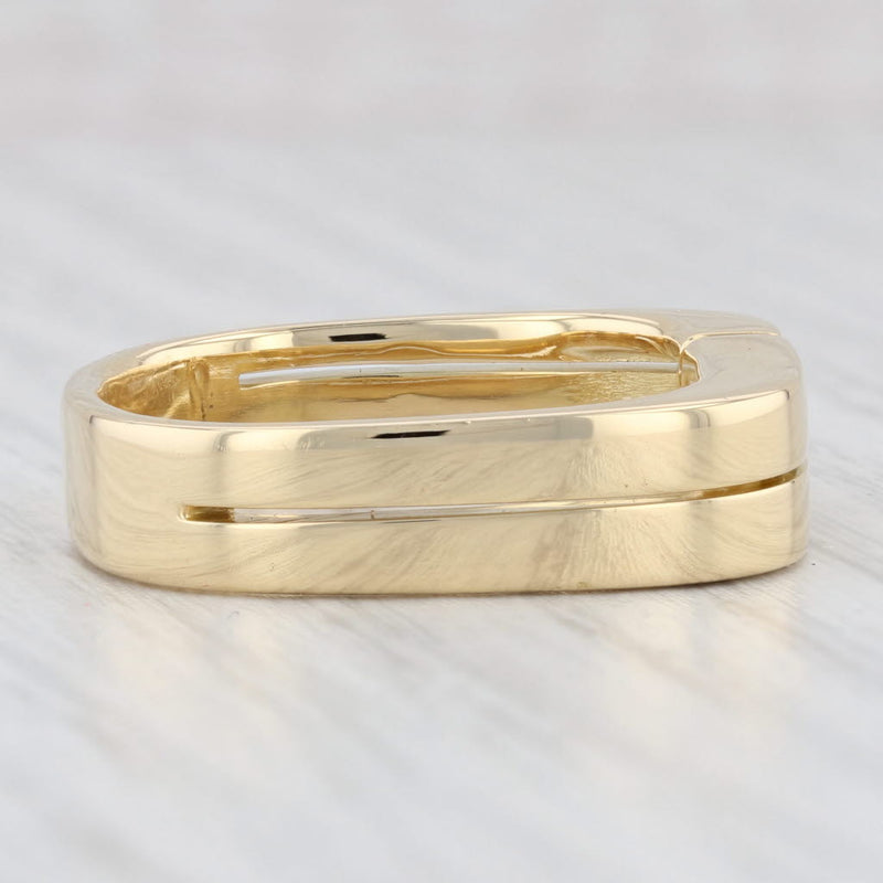 0.40ct Old Euro Cut Diamond Solitaire Band 18k Yellow Gold Size 10.5 Wedding Ring