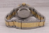 2000 Rolex Submariner 16613 Two Tone Blue Automatic Divers Watch 93253 Serviced