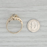 0.70ctw Diamond Bypass Ring 14k Yellow Gold Size 9.25