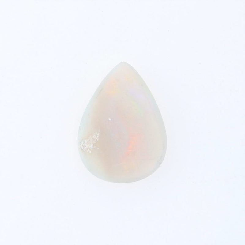 White Smoke 9.46ct Light Gray Opal Loose Gemstone 27 x 16mm Pear Solitaire Jewelry Making