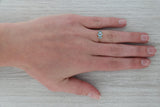 Rosy Brown 0.68ctw Blue Apatite 3-Stone Oval Ring 10k Yellow Gold Size 6.25