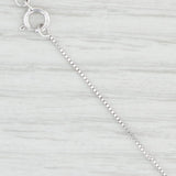 Light Gray 0.23ctw Diamond Journey Pendant Necklace 14k White Gold 18.5" Box Chain