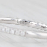 New 0.95ctw Blue Sapphire Diamond Halo Ring 14k White Gold Engagement Size 6.75