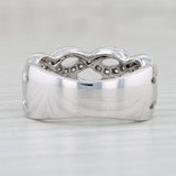 1.10ctw Woven Diamond Ring 14k White Gold Size 6.5