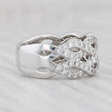 1.10ctw Woven Diamond Ring 14k White Gold Size 6.5
