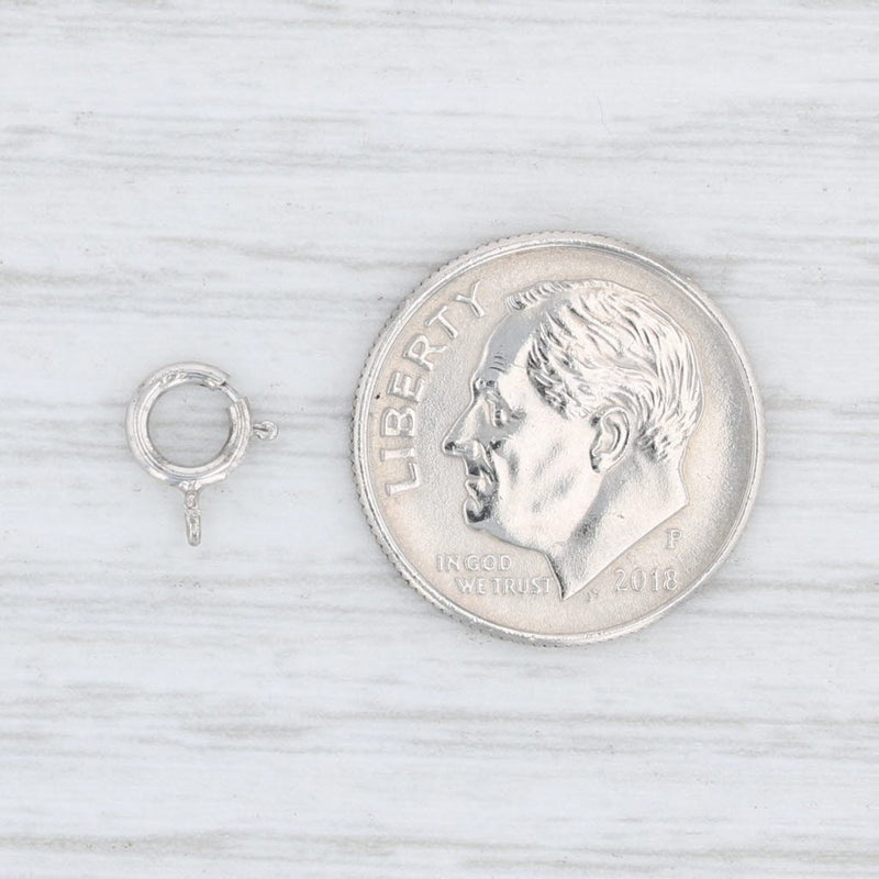 Spring Ring Clasp 14k White Gold Findings Fine Jewelry Repair Crafting