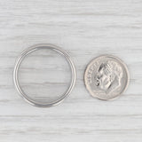 New Cobalt Chrome Ring Size 10 1/2 Wedding Band Ridged Brushed