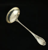 Black Whiting Grecian Soup Ladle Sterling Silver 13.25" Figural Dionysus Ram 1862 Mono