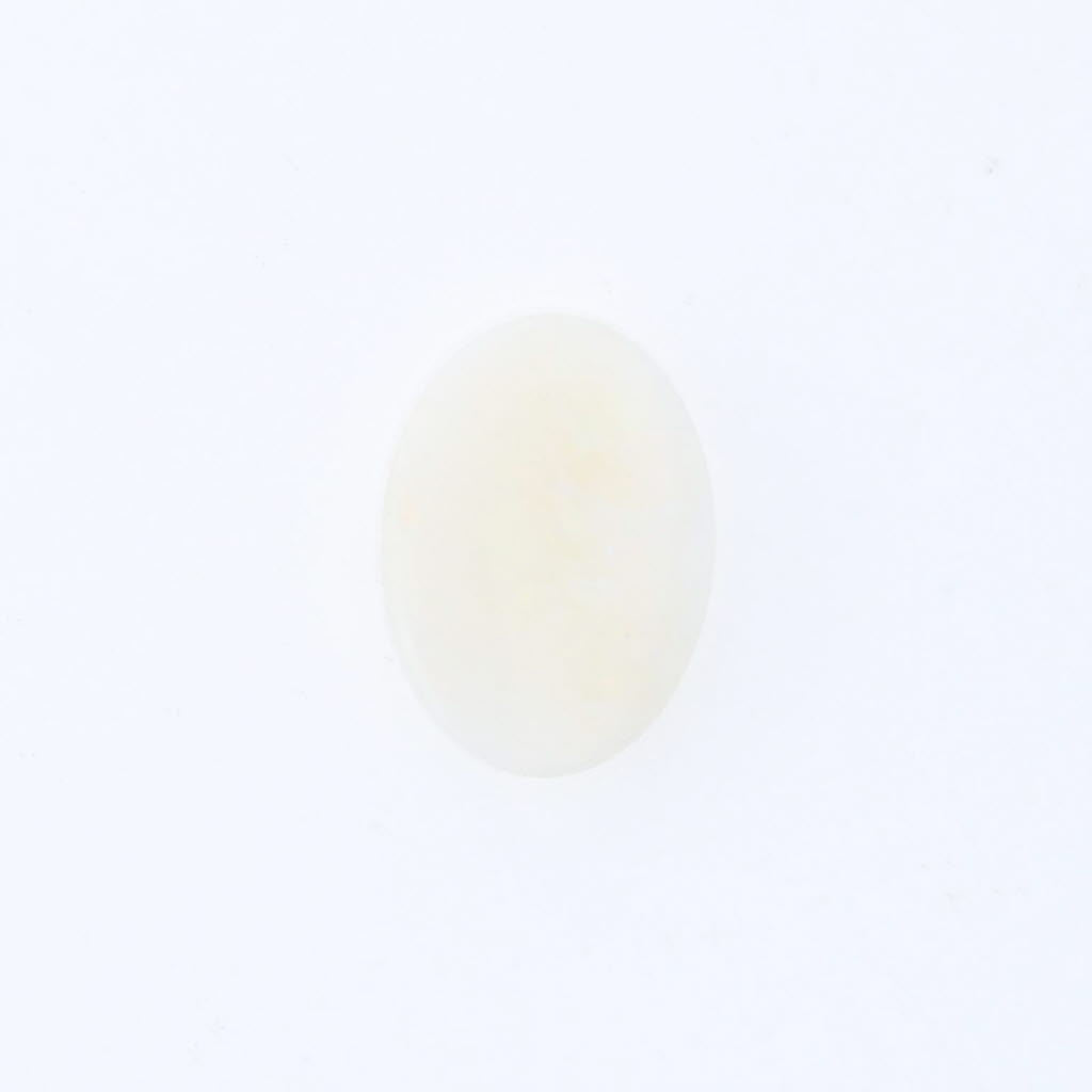 White Smoke 3.14ct White Opal Loose Gemstone 14 x 10mm Oval Solitaire Jewelry Making