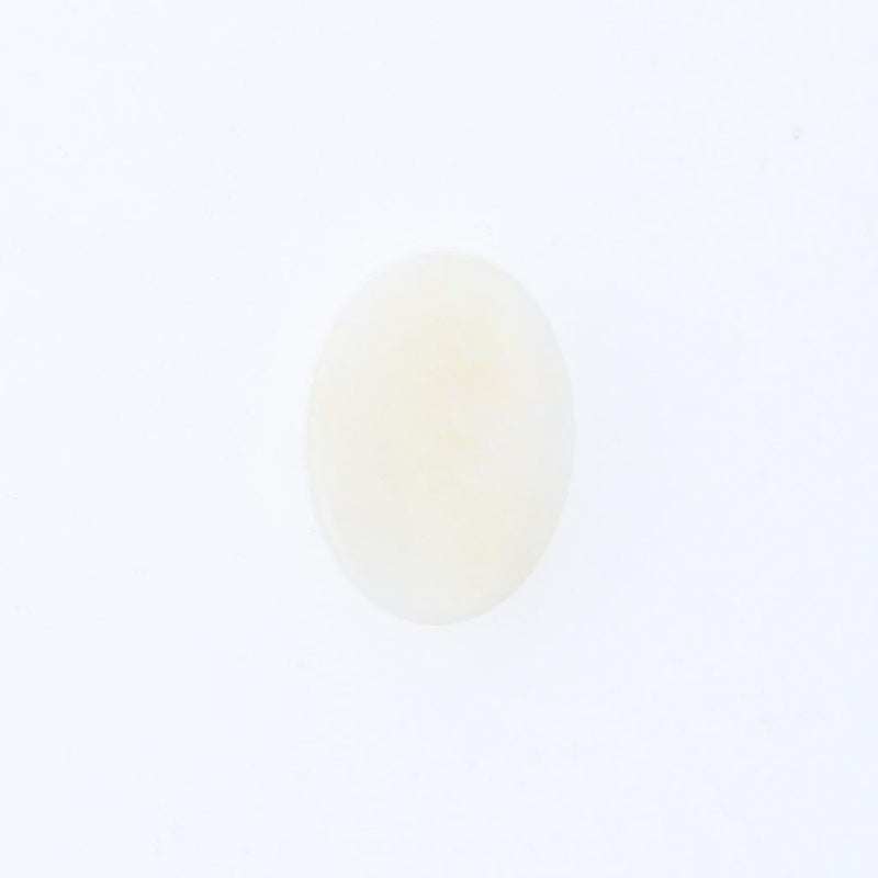 White Smoke 3.14ct White Opal Loose Gemstone 14 x 10mm Oval Solitaire Jewelry Making